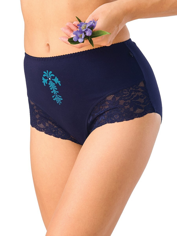 Жіночі трусики Key LPF 501 B26 Maxi Bikini з бавовни та мережива, 2 шт.