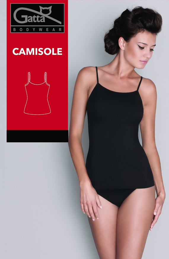 Gatta Camisole 42K 610 жіноча безшовна майка на тонких бретелях denim blue