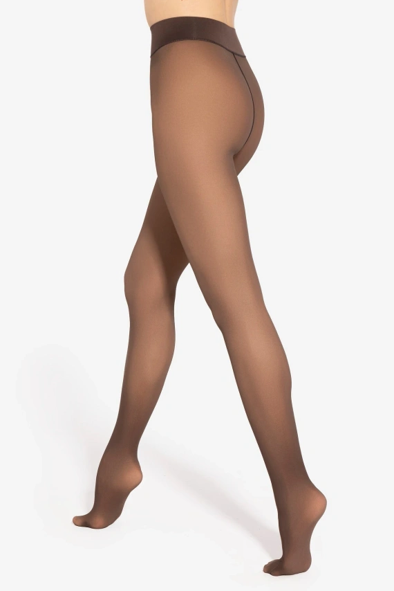Колготки Gatta Transparent Effect 50 DEN теплі з ефектом 20 DEN для зими - milky nude
