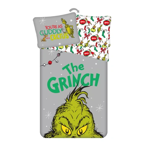 Постільна білизна Grinch Grinchmas JF24 140x200 100% бавовна Grinch замок
