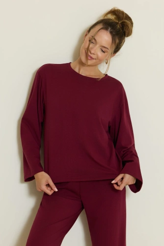 Піжама жіноча Mefemi Calla PW75 бавовняна oversize з довгим рукавом та штанами