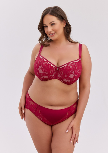 Gaia Mary BSM 1372 Бордовий бюстгальтер Semi Soft Maxi з кісточками