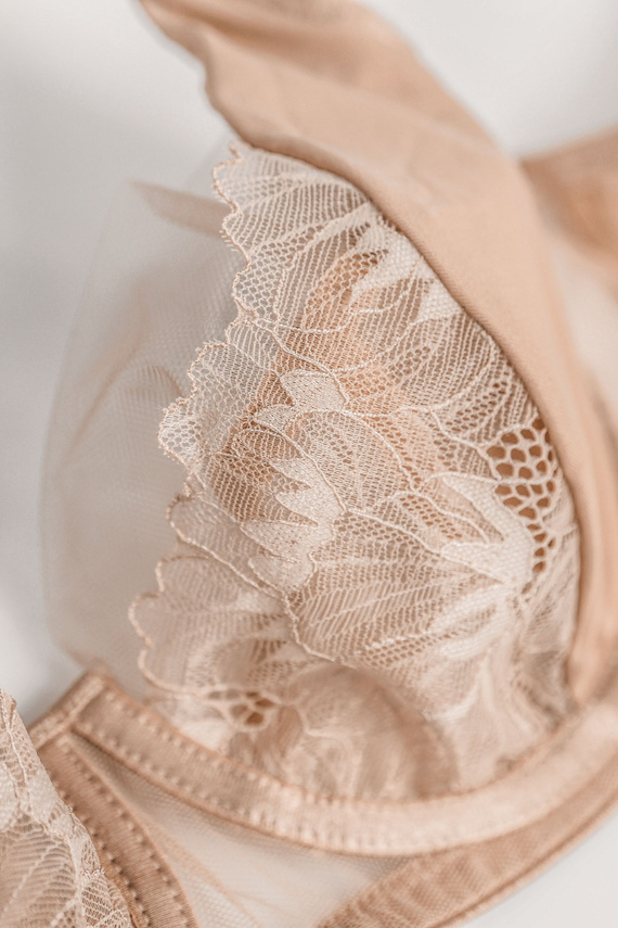 Mediolano Selena Soft 19265 Бежевий м’який мереживний бюстгальтер Soft