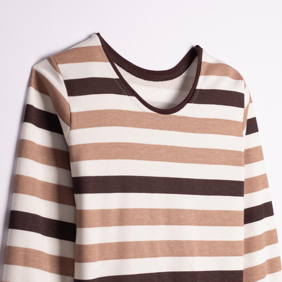 227038 Nicol BENEK Піжама для хлопчиків 100% бавовна, смужки, коричнева