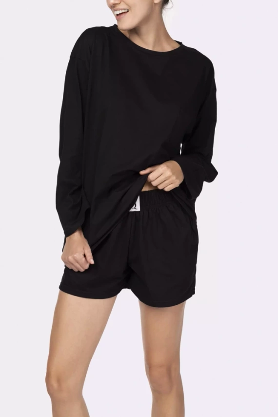Піжама жіноча Joy longsleeve Mona, black