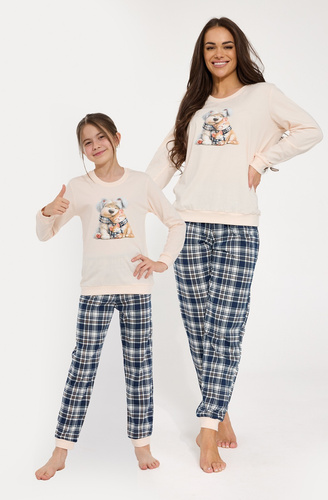 Піжама жіноча Cornette Home Friends 671/478 ecru – 100% бавовна, сімейна
