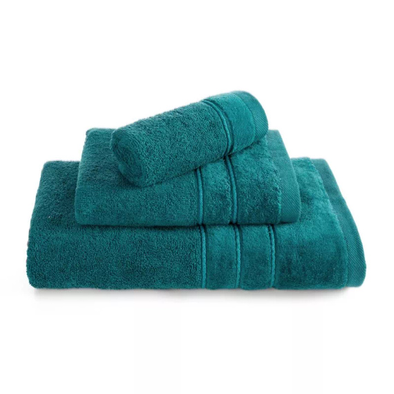Комплект рушників Eurofirany 3 шт м’які та поглинаючі рушники Sibel dark turquoise