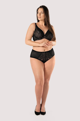 Desire BO50 mefemi by Nipplex чорний бюстгальтер soft bralette з мереживом