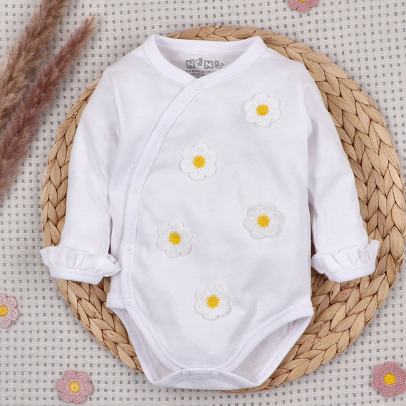 NINI Little Flowers – боді для немовлят на запах 100% органічна бавовна ABN-5757/BIA