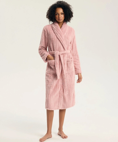 Henderson Greta 45408 жіночий халат dusty rose м’який з блиском