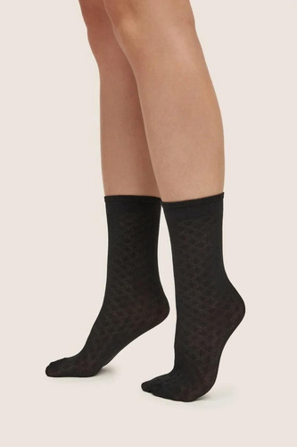 Gabriella Oria 1263 Black жіночі шкарпетки 70 DEN з 3D візерунком